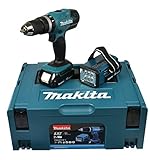 Makita Akku-Schlagbohrschrauber 18 V/ 1, 5 Ah inklusive Akku-Lampe, DHP453RYLJ Schwarz / Blau Makita Akku-Schlagbohrschrauber 18 V/ 1, 5 Ah inklusive Akku-Lampe, DHP453RYLJ Schwarz / Blau